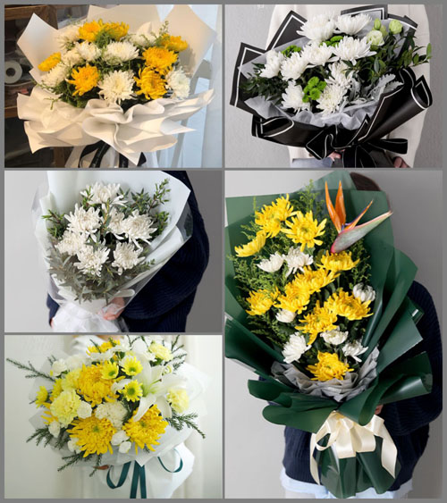 广东梅州市五华县岐岭镇白事花束代送